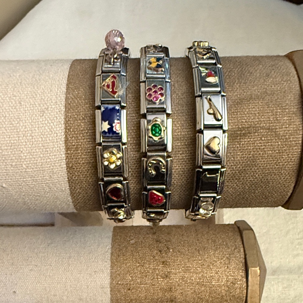 Colorful Charm Bracelet Set - Picture 3 of 6